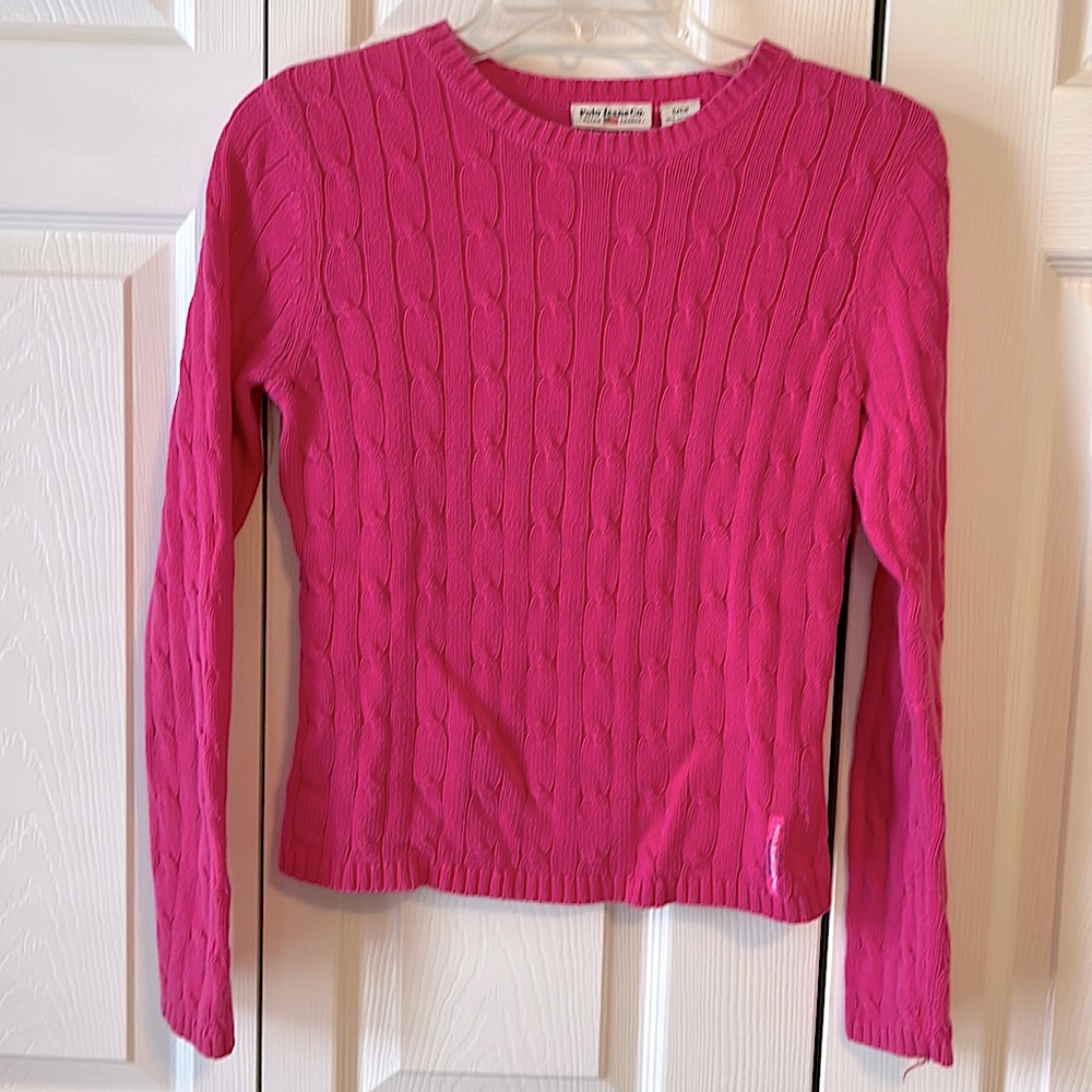 Ralph Lauren hot pink sweater